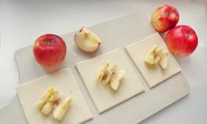 Backen aus Blätterteig mit Äpfeln: schnelle und einfache Rezepte. Äpfel im Blätterteig gebacken, ttk